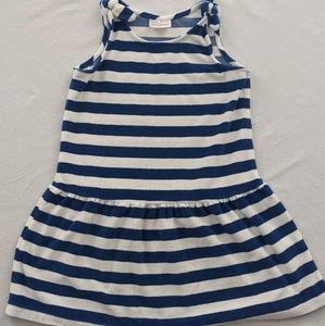 Hanna Andersson swim cover up navy and white size 120